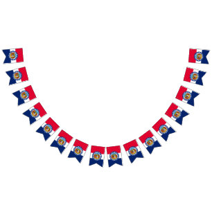Graphic of Dynamic Missouri State Flag Wimpelkette