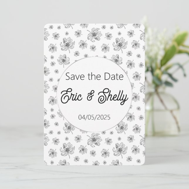 Graphic peonies. einladung (Stehend Vorderseite)