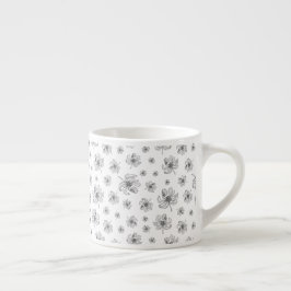 Graphic peonies. espressotasse