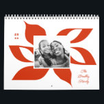 Graphic Poinsettia Christmas Foto Kalender<br><div class="desc">Grafische Interpretation einer Poinsettia in individueller Farbe auf dem Cover. Passen Sie den Text auf der Vorderseite und die Fotos im Inneren an. Foto-Vorlagenabdeckung: Freepik.com</div>
