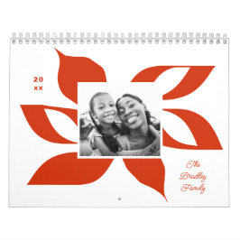 Graphic Poinsettia Christmas Foto Kalender