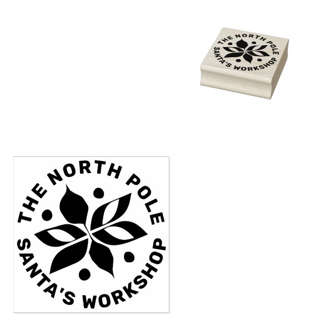 Graphic Poinsettia Gummistempel (Stempel)