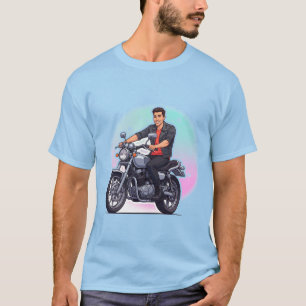 🎨 Graphic-Rider-Motorrad-Straßenkunst-Ausdruck  T-Shirt