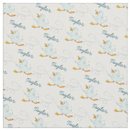 Graphic run duckling name art pattern stoff