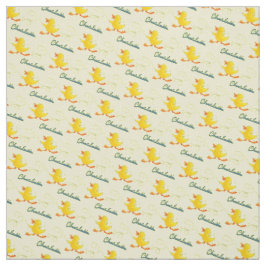 Graphic run duckling name art pattern stoff