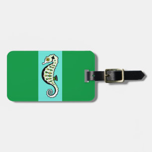 Graphic SEEPFERD - Nautical - Green Gepäckanhänger