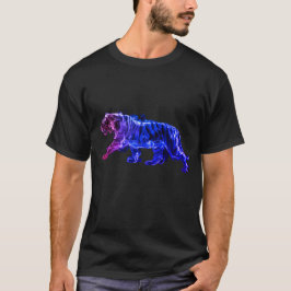 Graphic Tiger Images on a Short Sleeve T-Shirt