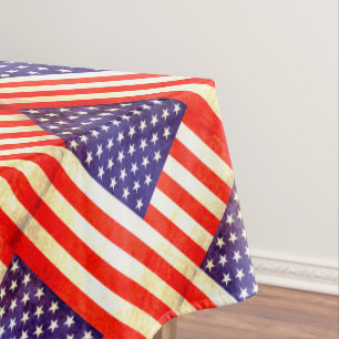 Graphic Vintage US-amerikanische Fahnentabelle Tischdecke