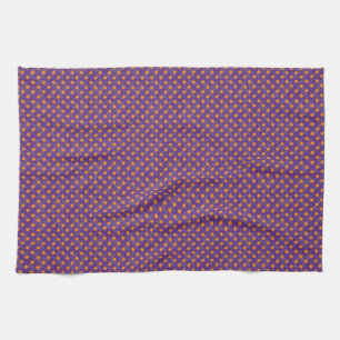 Graphic Woven Rattan Lila auf Custom Orange Handtuch