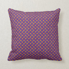 Graphic Woven Rattan Lila auf Custom Orange Kissen