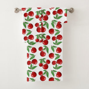 Graphique de cerises rouges sur tout le Motif
