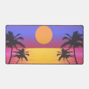 Graphique de coucher de soleil tropical