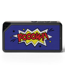 Graphique de dessin "Pooow" sur haut-parleur Bluet