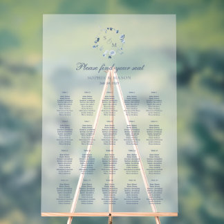 Graphique de placement des invités de mariage flor