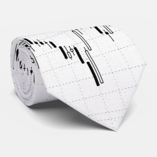 Graphique d'entreprise sur cravate stock