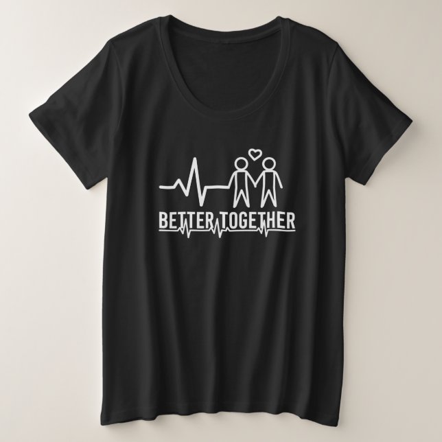 Graphique du rythme cardiaque « Mieux ensemble » (Design devant)