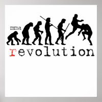 Graphique mixed martial art (r)évolution Poster Im