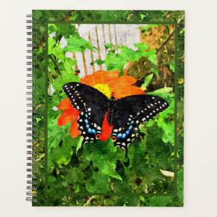 Graphique noir de l'Swallowtail Lg Planner