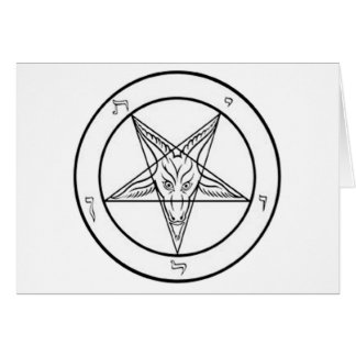 GRAPHIQUE renfermé de baphomet blanc