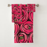 Graphique rose Art Nouveau Rennie Macintosh