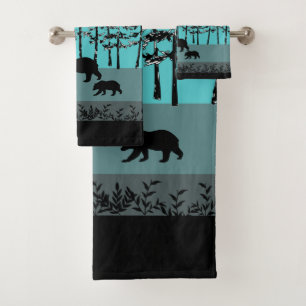 Graphiques frais d'ours de maman de paysage de