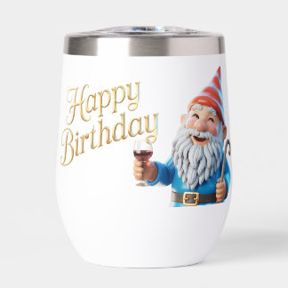Graphisme de personnage de gnome pour joyeux anniv