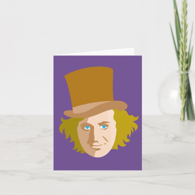 Graphisme de visage pochoir Willy Wonka (Devant)