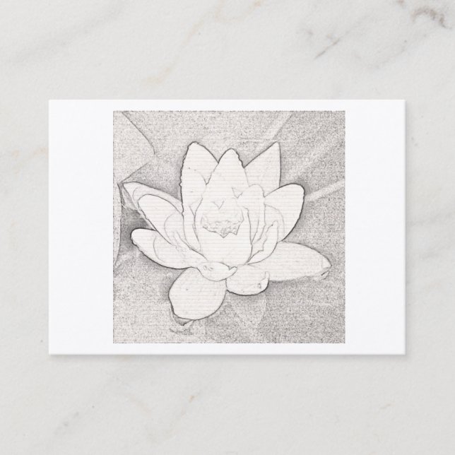 GRAPHITE LOTUS DESIGN BUSINESS CARD VISITENKARTE (Vorderseite)
