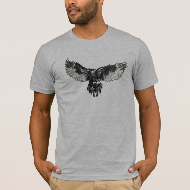 Graphitkleiderspannweite T-Shirt (Vorderseite)