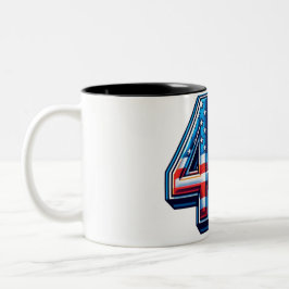 Gras 45ème Anniversaire Mug - American Flag Balloo