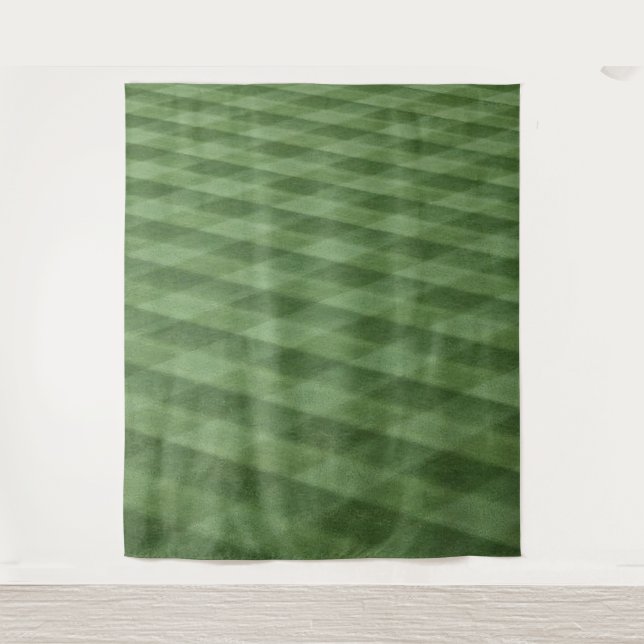 Gras-Baseball-Foto-Hintergrundband Wandteppich (Vorderseite)