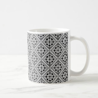 Gras Black & White Medalion Designer Coffee Mug #2