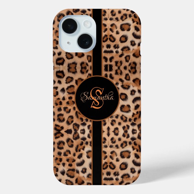 Gras et élégant : Coque Empreinte de léopard perso (Verso)