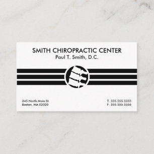 Gras Grandes Cartes de visite chiropratiques