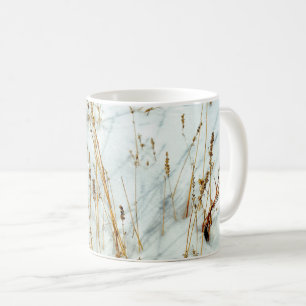 Gras im Schnee Kaffeetasse