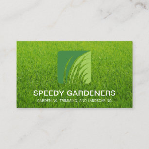Gras-Logo Landscaper-Baum-Symbol Visitenkarte