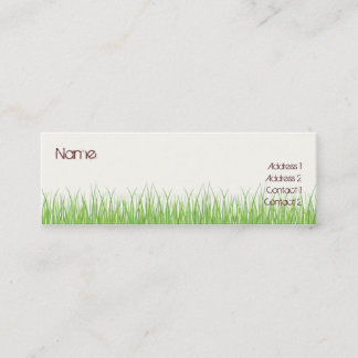 Gras Mini Visitenkarte