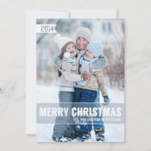 Gras moderne Joyeux Noël Grand Carte photo