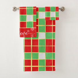 Gras Noël Rouge & Vert Plaid Croire
