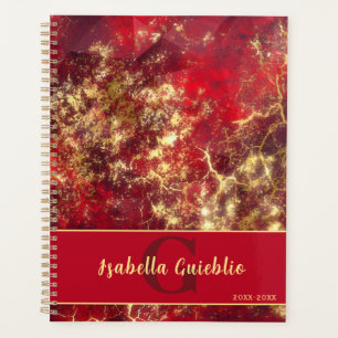 Gras Ruby Rouge et or Marbre Art Design