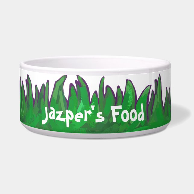 Gras und Baseball Personal Pet Bowl Napf (Vorderseite)
