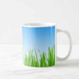 Gras und Himmel Kaffeetasse