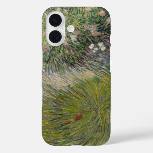 Gras und Schmetterlinge von Vincent van Gogh iPhone 16 Hülle