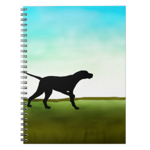 Grasartiger Feld-Zeiger-Hund Notizblock