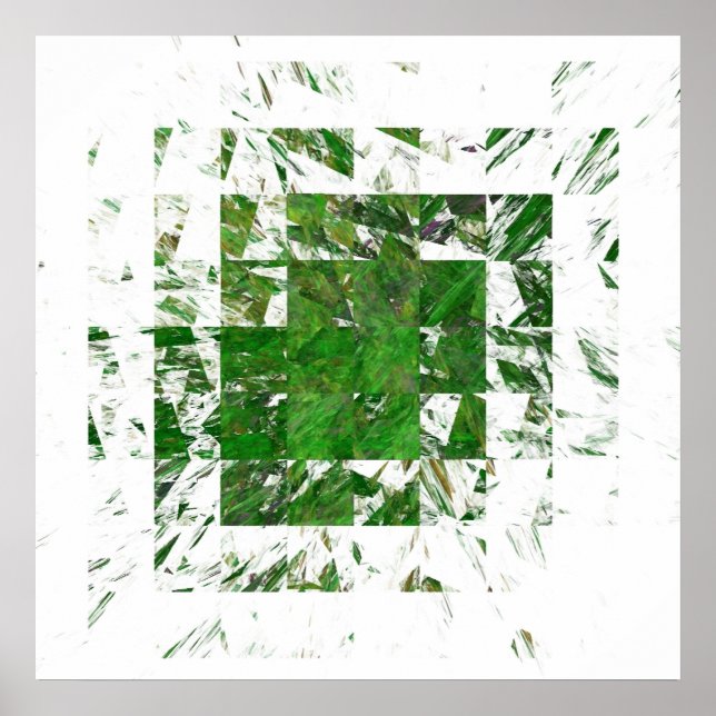 Grasblöcke drucken poster (Vorne)
