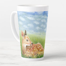 Grasillustration Milchtasse