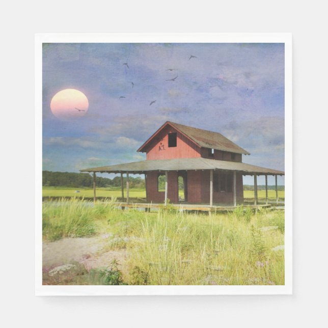 Grasinsel Serviette (Vorderseite)