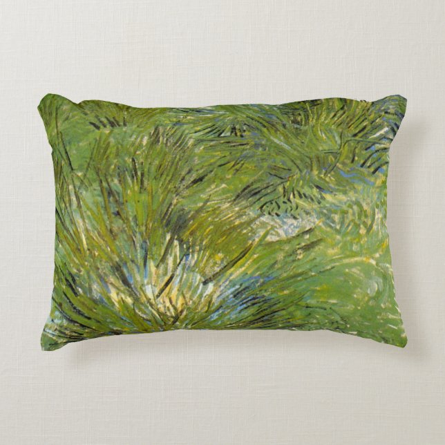Grasklumpen von Vincent van Gogh Dekokissen (Vorderseite)