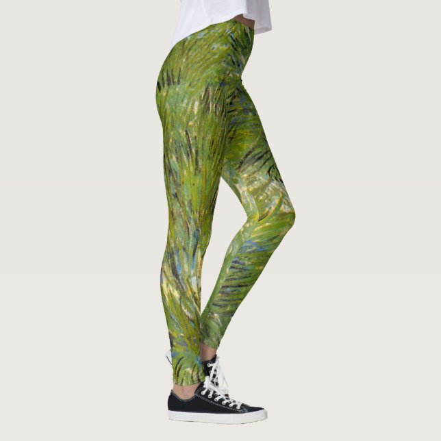 Grasklumpen von Vincent van Gogh Leggings (Rechts)
