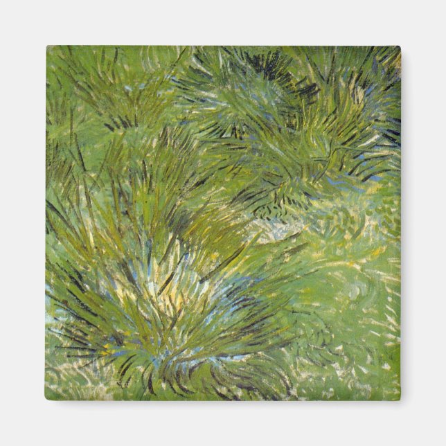 Grasklumpen von Vincent van Gogh Magnet (Vorne)